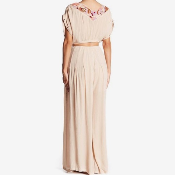 Free People 2-Piece Crop Top & Wide-Leg Pants Set - Picture 2 of 8